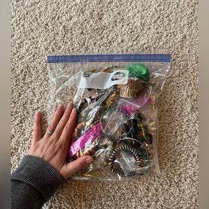 Giant bag of assorted jewelry! Women’s jewelry real silver necklaces